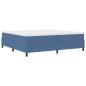 Preview: Boxspringbett mit Matratze Blau 200x200 cm Cordstoff