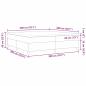 Preview: Boxspringbett mit Matratze Blau 200x200 cm Cordstoff