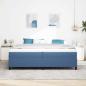 Preview: Boxspringbett mit Matratze Blau 200x200 cm Cordstoff