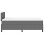 Preview: Boxspringbett mit Matratze Hellgrau 120x200 cm Cordstoff