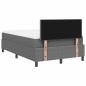 Preview: Boxspringbett mit Matratze Hellgrau 120x200 cm Cordstoff