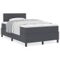 Preview: Boxspringbett mit Matratze Dunkelgrau 120x200 cm Cord-Stoff