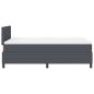 Preview: Boxspringbett mit Matratze Dunkelgrau 120x200 cm Cord-Stoff