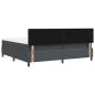 Preview: Boxspringbett mit Matratze Dunkelgrau 200x200 cm Cordstoff
