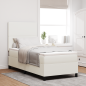 Preview: Boxspringbett mit Matratze Beige 90x200 cm Cordstoff