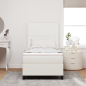 Preview: Boxspringbett mit Matratze Beige 90x200 cm Cordstoff