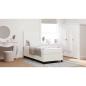 Preview: Boxspringbett mit Matratze Beige 90x200 cm Cordstoff