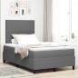 Preview: Boxspringbett mit Matratze Hellgrau 120x200 cm Cordstoff