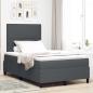 Preview: Boxspringbett mit Matratze Dunkelgrau 120x200 cm Cordstoff