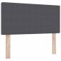 Preview: Boxspringbett mit Matratze & LED Dunkelgrau 90x200 cm Cordstoff