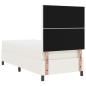 Preview: Boxspringbett mit Matratze & LED Creme 90x200 cm Cord-Stoff