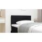 Preview: LED Kopfteil Linien Design Schwarz 80 cm Stoff