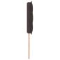 Preview: LED Kopfteil Linien Design Dunkelbraun 80 cm Stoff