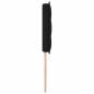 Preview: LED Kopfteil Linien Design Schwarz 90 cm Stoff