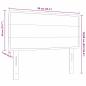 Preview: LED Kopfteil Linien Design Taupe 90 cm Stoff