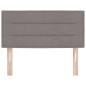 Preview: LED Kopfteil Linien Design Taupe 90 cm Stoff
