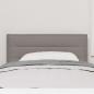 Preview: LED Kopfteil Linien Design Taupe 90 cm Stoff