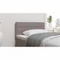 Preview: LED Kopfteil Linien Design Taupe 90 cm Stoff