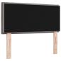 Preview: LED Kopfteil Linien Design Taupe 90 cm Stoff
