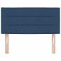 Preview: LED Kopfteil Linien Design Blau 100 cm Stoff