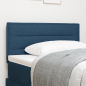 Preview: LED Kopfteil mit LED-Lichtleisten Blau 100 cm Stoff