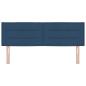 Preview: LED Kopfteil Linien Design Blau 72 cm Stoff