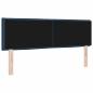 Preview: LED Kopfteil Linien Design Blau 72 cm Stoff