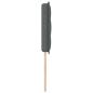 Preview: LED Kopfteil Linien Design Dunkelgrau 80 cm Stoff
