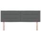 Preview: LED Kopfteil Linien Design Dunkelgrau 80 cm Stoff