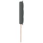 Preview: LED Kopfteil Linien Design Dunkelgrau 90 cm Stoff
