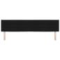 Preview: LED Kopfteil Linien Design Schwarz 200 cm Stoff