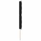 Preview: LED Kopfteil Linien Design Schwarz 80 cm Stoff