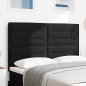 Preview: LED Kopfteil mit LED-Lichtleisten Schwarz 160 cm Stoff