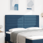 Preview: LED Kopfteil mit LED-Lichtleisten Blau 180 cm Stoff