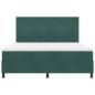 Preview: Boxspringbett mit Matratze Dunkelgrün Super King Samt