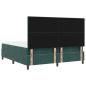 Preview: Boxspringbett mit Matratze Dunkelgrün Super King Samt