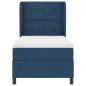 Preview: Boxspringbett mit Matratze Blau 100x200 cm Stoff
