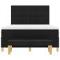 Preview: Boxspringbett mit Matratze & Bank Schwarz 140x200 cm Stoff