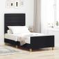 Preview: ARDEBO.de - Bettgestell mit Kopfteil Schwarz 80 x 200 cm Stoff