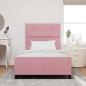 Preview: Rosa Samt Bettgestell 120x200 cm