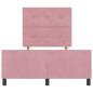 Preview: Rosa Samt Bettgestell 120x200 cm