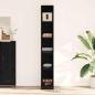 Preview: ARDEBO.de - Kleiderschrank Schwarze Eiche - 30x50x200 cm, Aus Holzwerkstoff