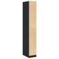 Preview: Kleiderschrank Schwarze Eiche - 30x50x200 cm, Aus Holzwerkstoff