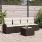 Preview: ARDEBO.de - Gartensofa-set Braun 55 x 55 x 37 cm Poly-Rattan