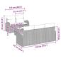 Preview: 6-teiliges Garten-Sofa-Set mit Kissen Hellgraues Poly-Rattan
