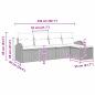Preview: ARDEBO.de - 5-teiliges Garten Sofa Set mit Kissen Braun Poly Rattan