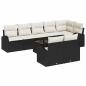 Preview: Gartensofa-set 9 Stk. 8-Sitzanzahl Schwarz und Creme