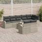 Preview: 9-teiliges Garten-Sofa-Set mit Kissen Graues Poly-Rattan