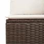 Preview: ARDEBO.de - 7-teiliges Garten Sofa Set mit Kissen Braun Poly Rattan