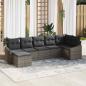 Preview: ARDEBO.de - Sofa Set 7 stk. Grau [Synthetisch]: Poly Rattan